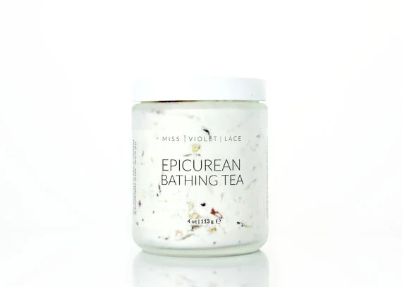 This shop is beautiful. If I had a bath tub, I'd scoop this right up. Chamomile, rose and honeysuckle sound like the perfect combination with a warm bath. Epicurean Bathing Tea, $35
