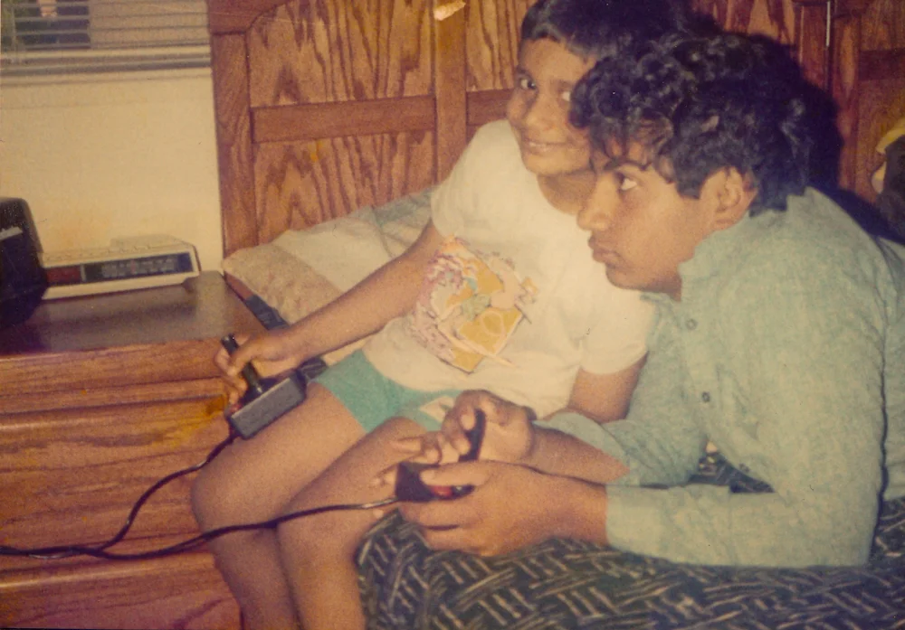 March 13, 1988: That’s me on the left playing Atari with my brother.