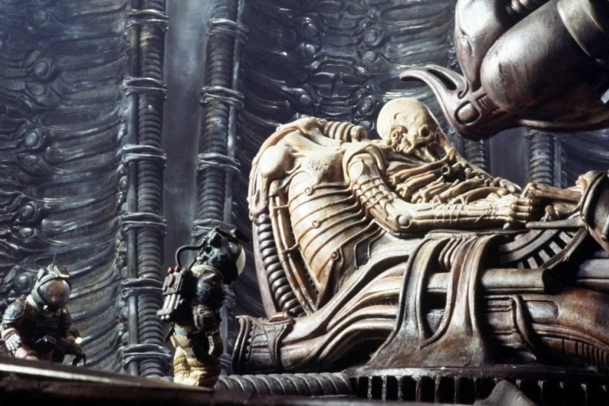 The iconic "space jockey" from 1979's Alien was the inspiration for 2012's Prometheus. 