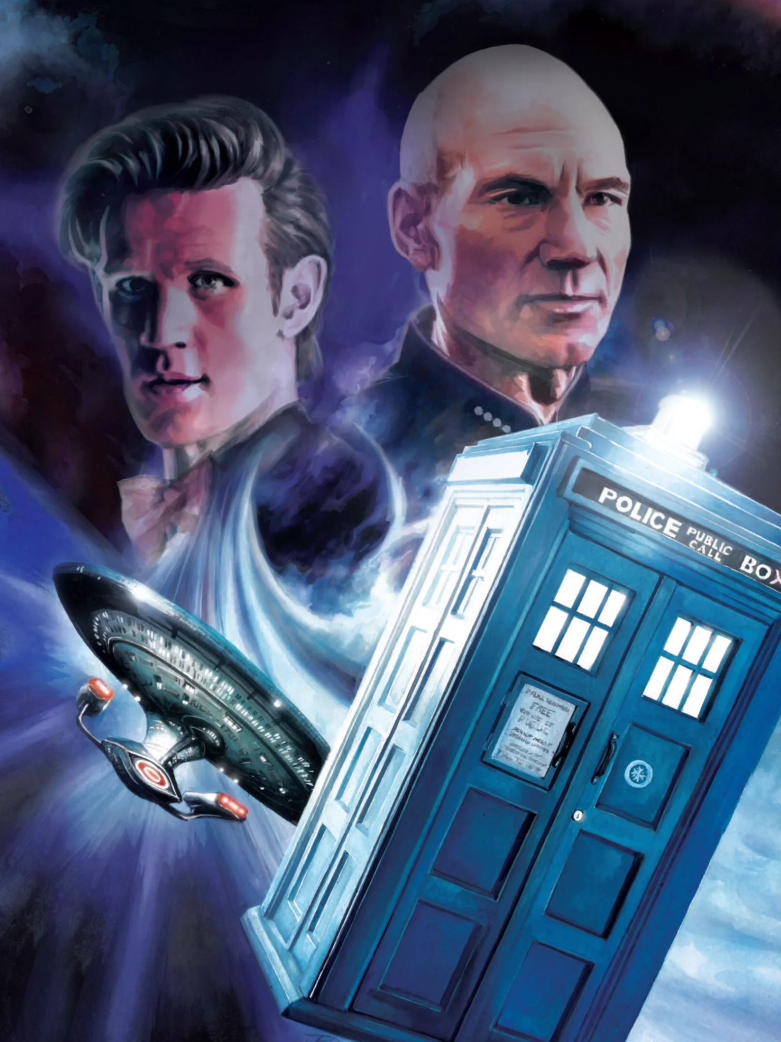 The more I learned about Doctor Who , the more it reminded me of other scifi shows that I love. Illustration by J. K. Woodward for IDW Comics. 
