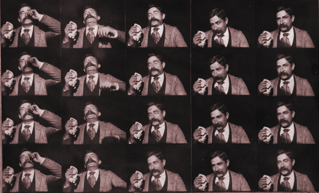 Early films recorded moments of daily life, like this Edison film of a man sneezing.