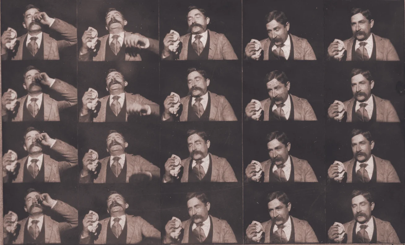 Early films recorded moments of daily life, like this Edison film of a man sneezing.