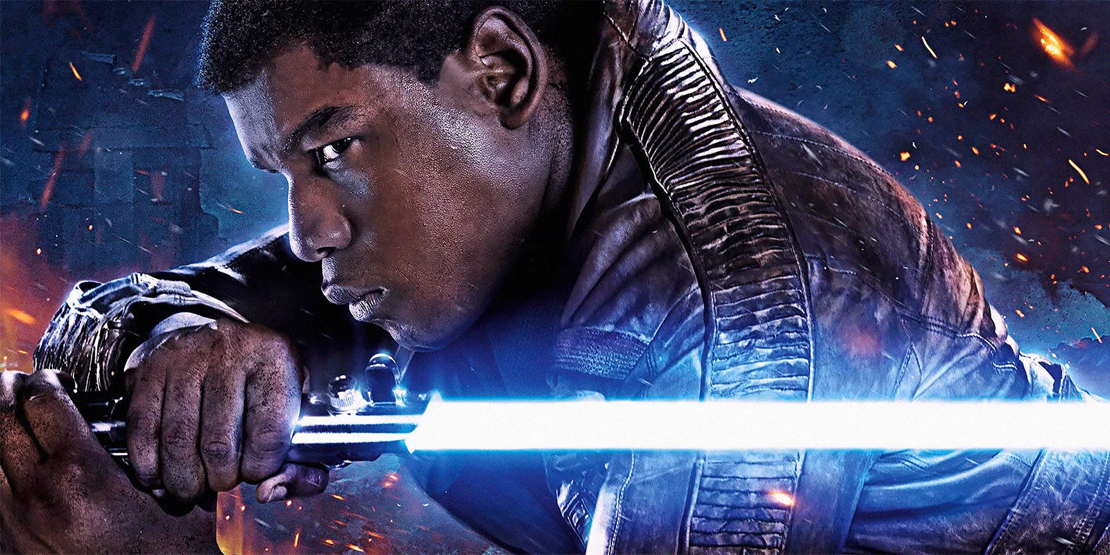 John Boyega’s Finn in Star Wars: The Force Awakens
