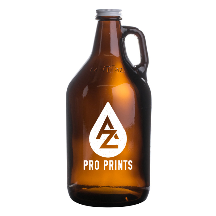 Amber Growler w/ Lid 32oz & 64oz