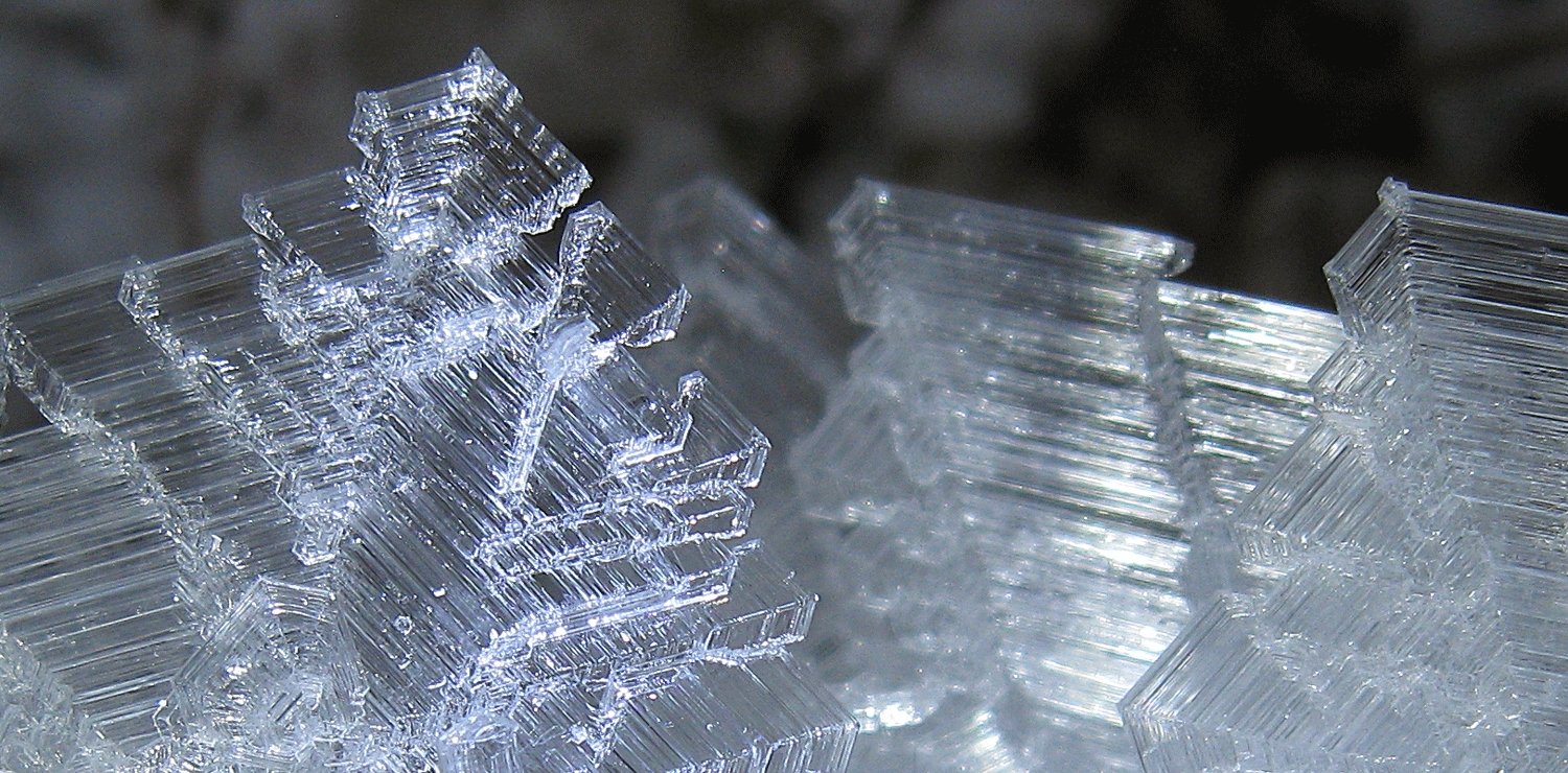 More frost crystals