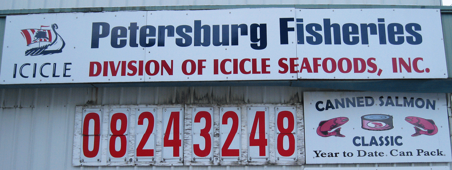 Petersburg Fisheries 2012 pack - over 8 million cans of salmon.