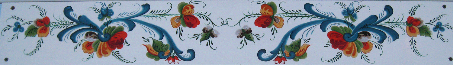 Rosemaling by Cathy Harris.