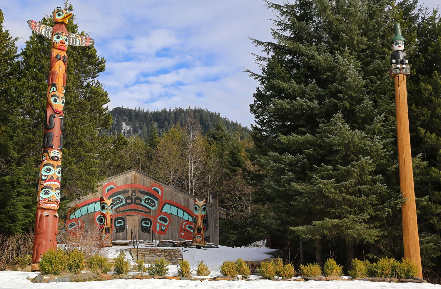 Totem Poles at Saxman Native Village
