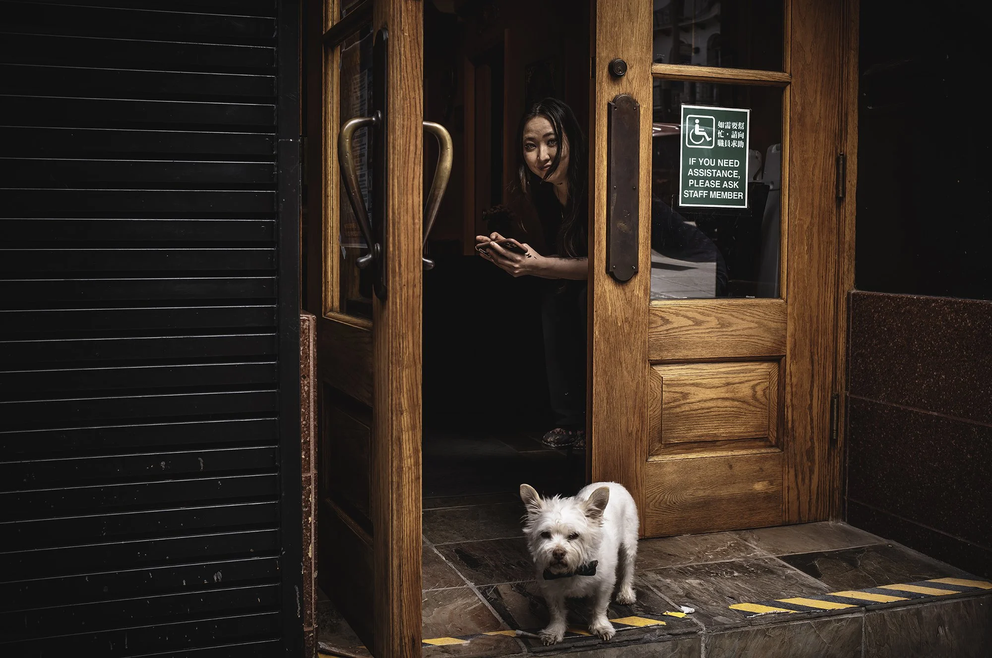 Hot Chinese Lady with White Dog L1001390-Edit.jpg
