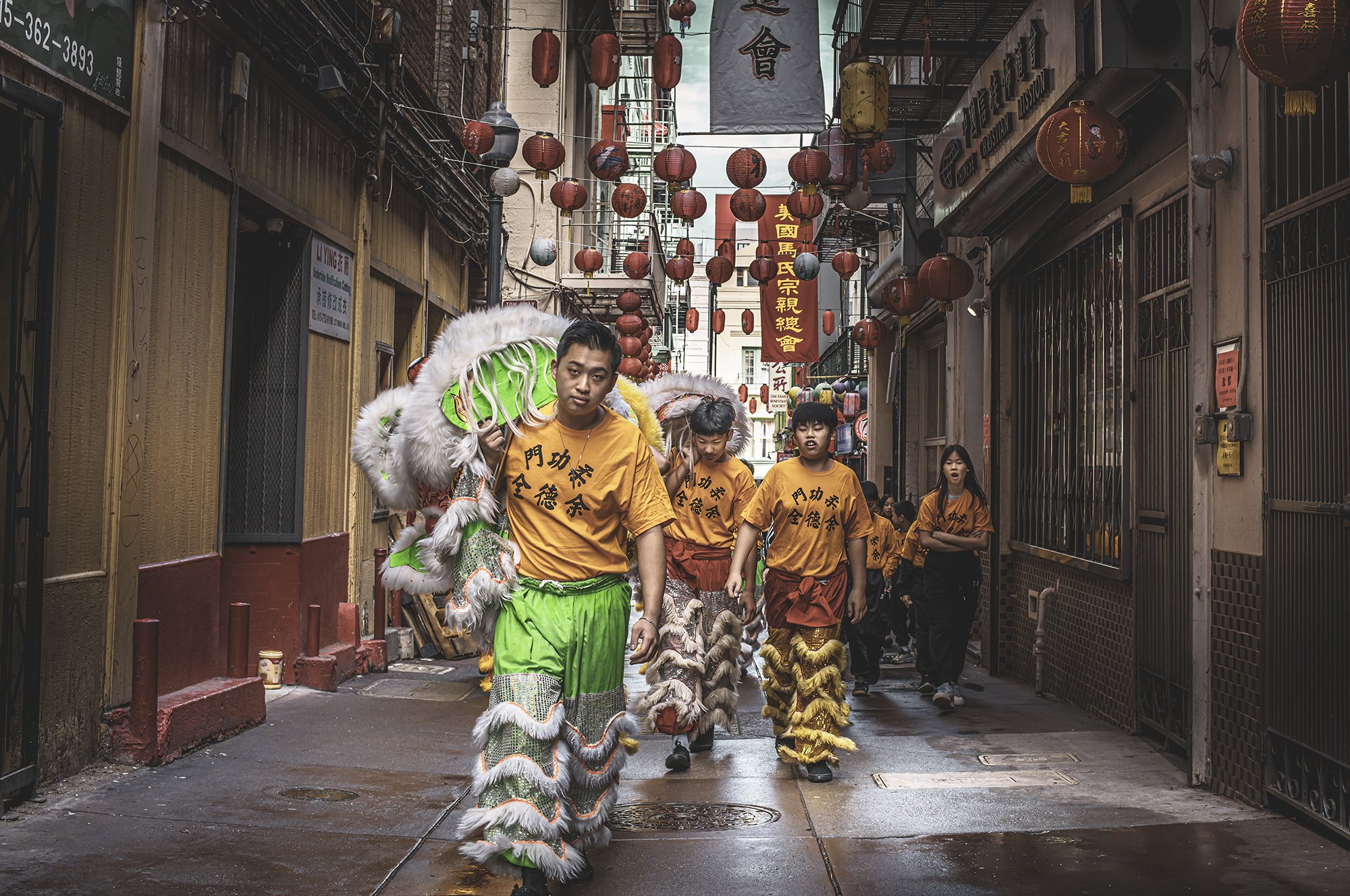 Chinatown Lions Walking Towards Camera V2 L1008176-Edit.jpg