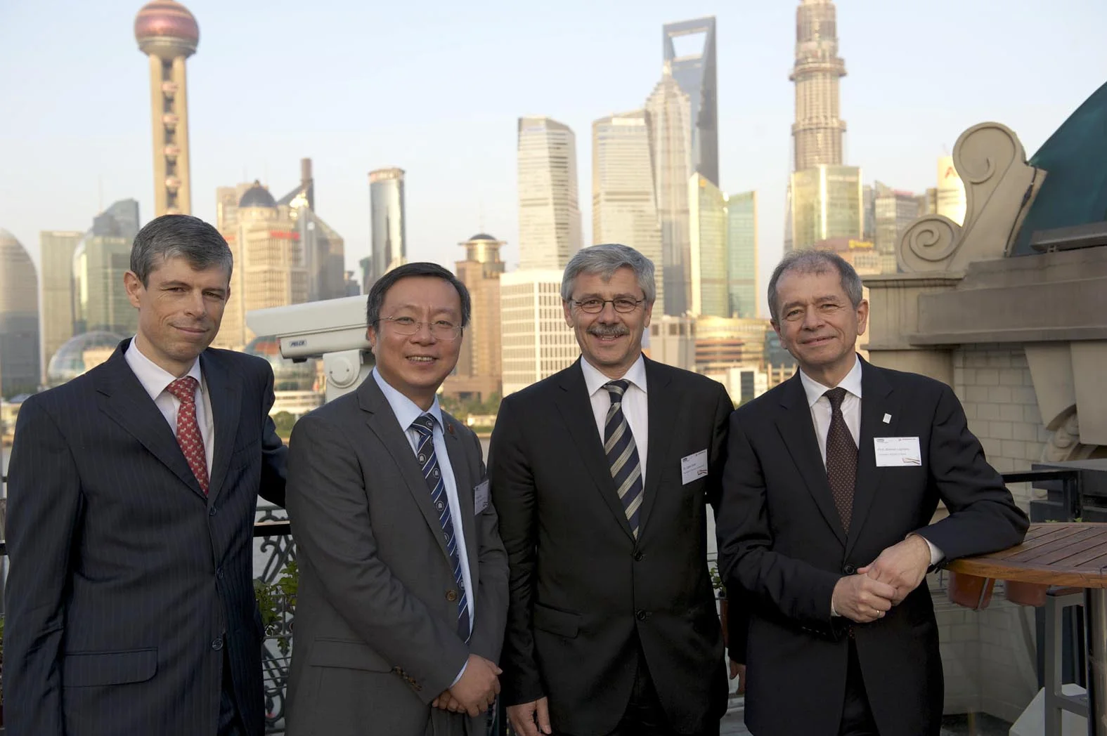 From left to right: Mr. Heinrich
Schellenberg, Mr. Ren Youqun, (Vice-President East China Normal University), Mr.
Carlo Conti, Mr. Antonio Loprieno
Normal
0
false
false
false
EN-US
JA
X-NONE
/* Style Definitions */
table.MsoNormalTable
{mso-style-name:"Table Normal";
mso-tstyle-rowband-size:0;
mso-tstyle-colband-size:0;
mso-style-noshow:yes;
mso-style-priority:99;
mso-style-parent:"";
mso-padding-alt:0cm 5.4pt 0cm 5.4pt;
mso-para-margin:0cm;
mso-para-margin-bottom:.0001pt;
mso-pagination:widow-orphan;
font-size:12.0pt;
font-family:Cambria;
mso-ascii-font-family:Cambria;
mso-ascii-theme-font:minor-latin;
mso-hansi-font-family:Cambria;
mso-hansi-theme-font:minor-latin;}