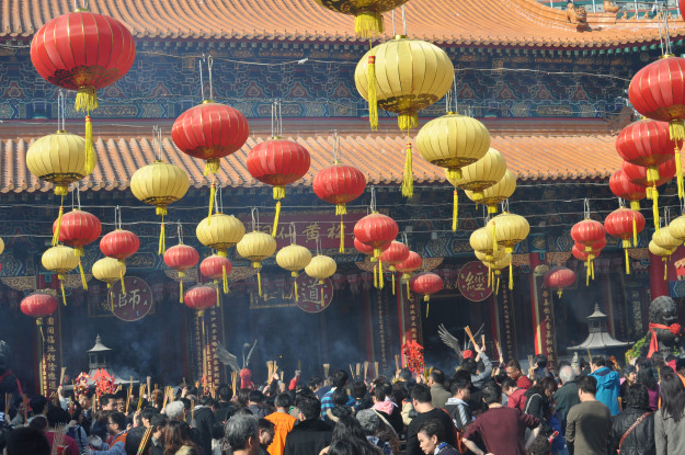 Lunar New Year at Wong Tai Sin temple