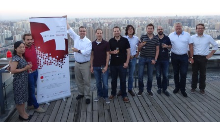 First team picture since landing on top of Beijing!