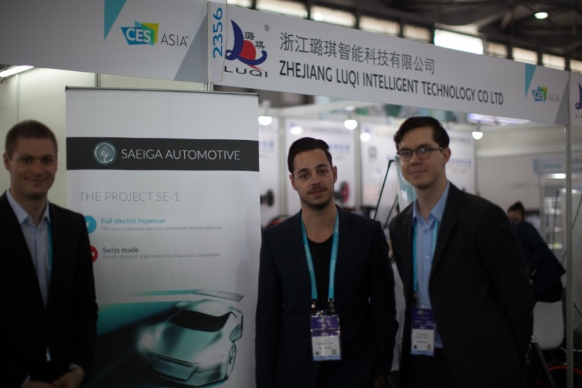 Saeiga Automotive – startup that produces fully electric hypercar and that we showcased on the swissnex China’s booth