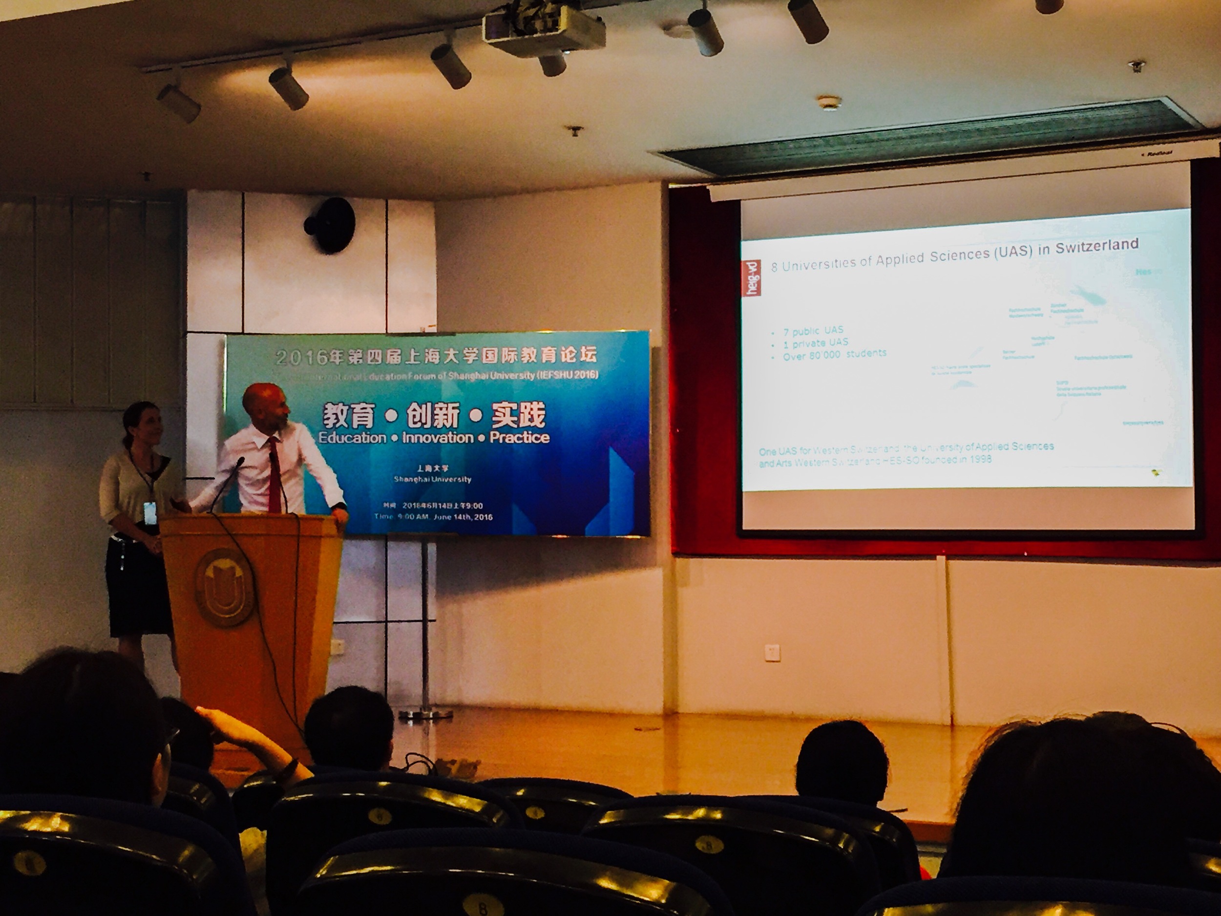 Our CEO Pascal was presenting the Swiss higher education system to Chinese students