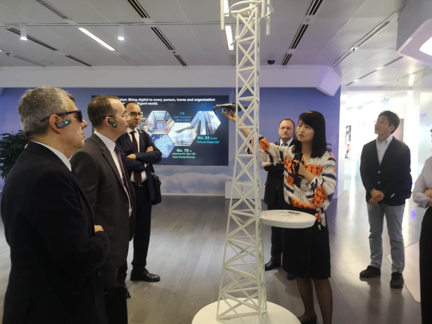 Huawei demoing enterprise drone technology operating on 5g network.