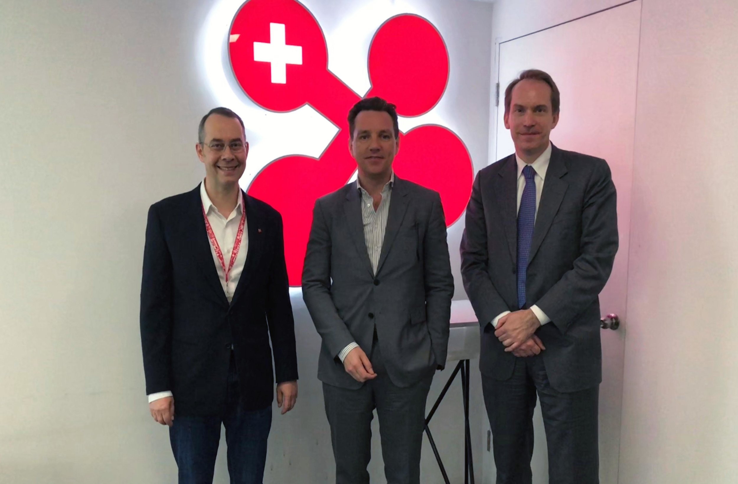 Our CEO Dr. Felix Moesner with Dr. Andreas Gothenberg, Executive Director and Dr. Erik Forsberg, China Representative of STINT