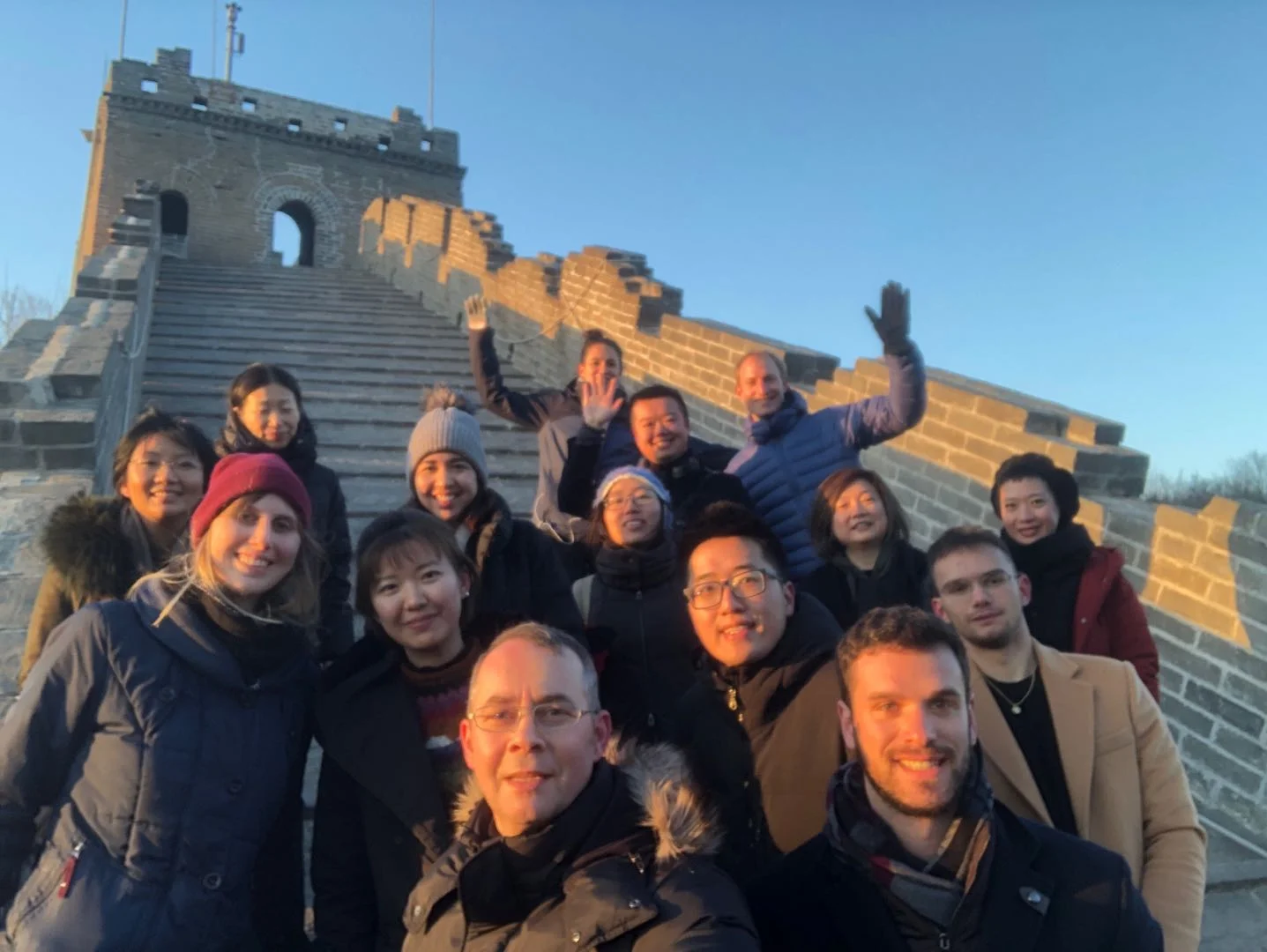 Shanghai & Beijing teams at the Great Wall.