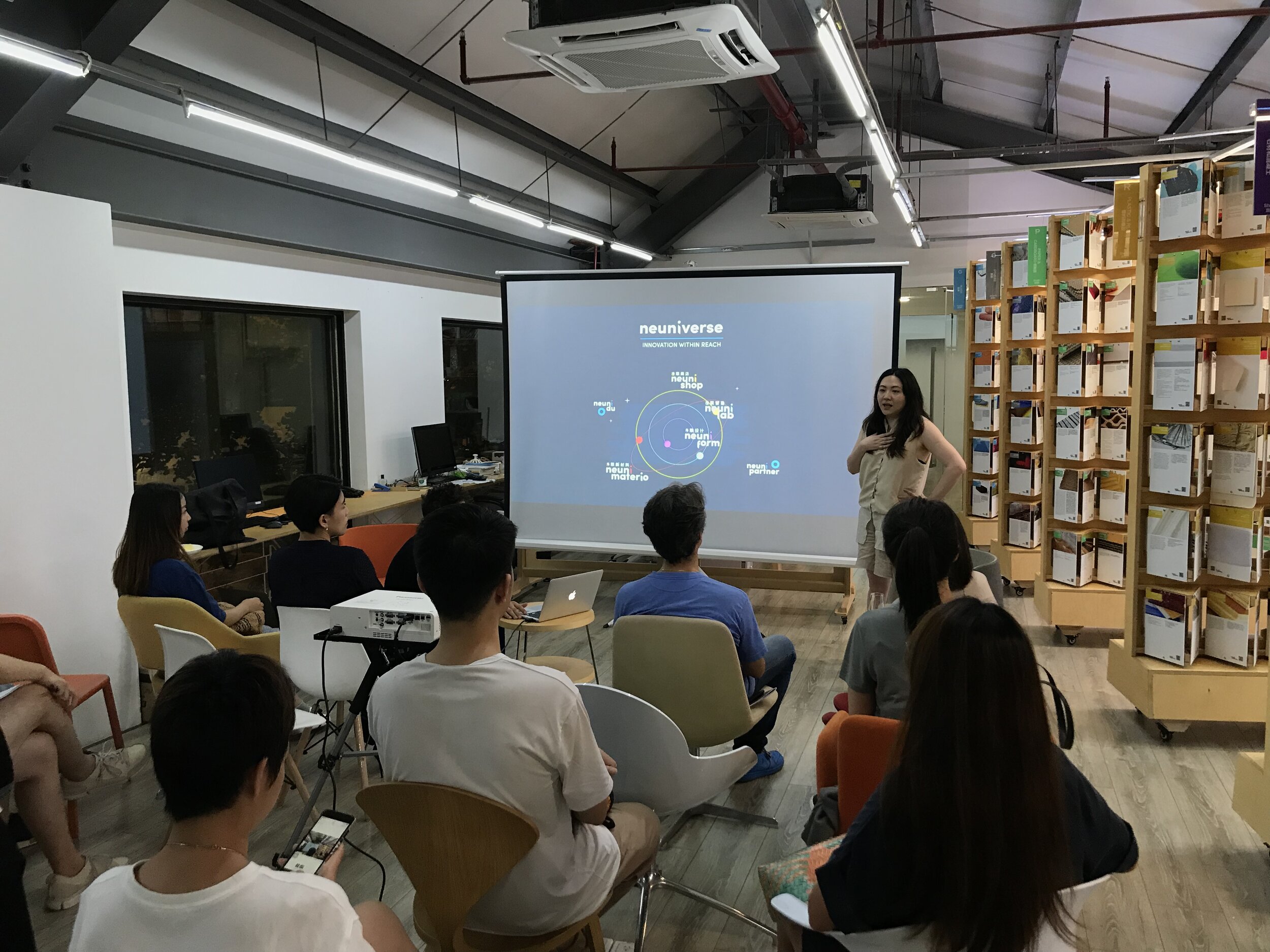 Lyla Wu, CEO at Neuni, giving the opening speech