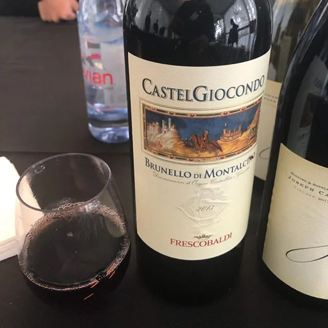 Drinking some good vino at @ChicagoGourmet- @FrescobaldiVini Castelgiacondo Brunello (1), @FlowersWinery @LeviathanWines #BentonLaneWinery (2), @LouisLatour1797 (3), @WilliamFevre_Chablis @BertrandWines (4), @ErathWines @ChateauSteMichelle @PatzHall 