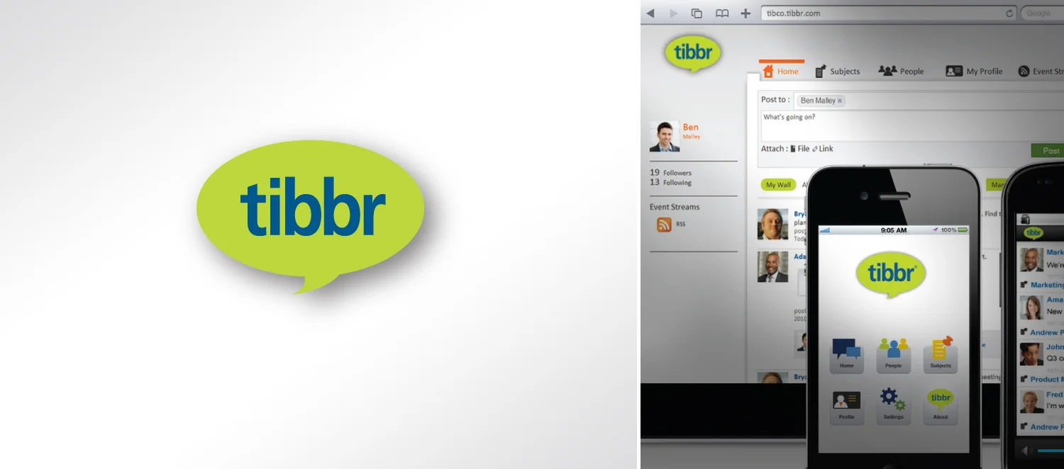 tibbr logo design