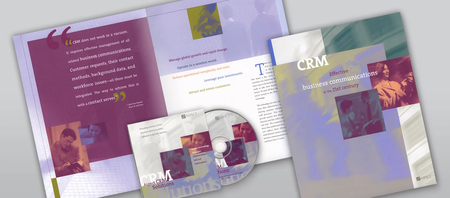 High-level overview brochure and customer relationship management solutions video.