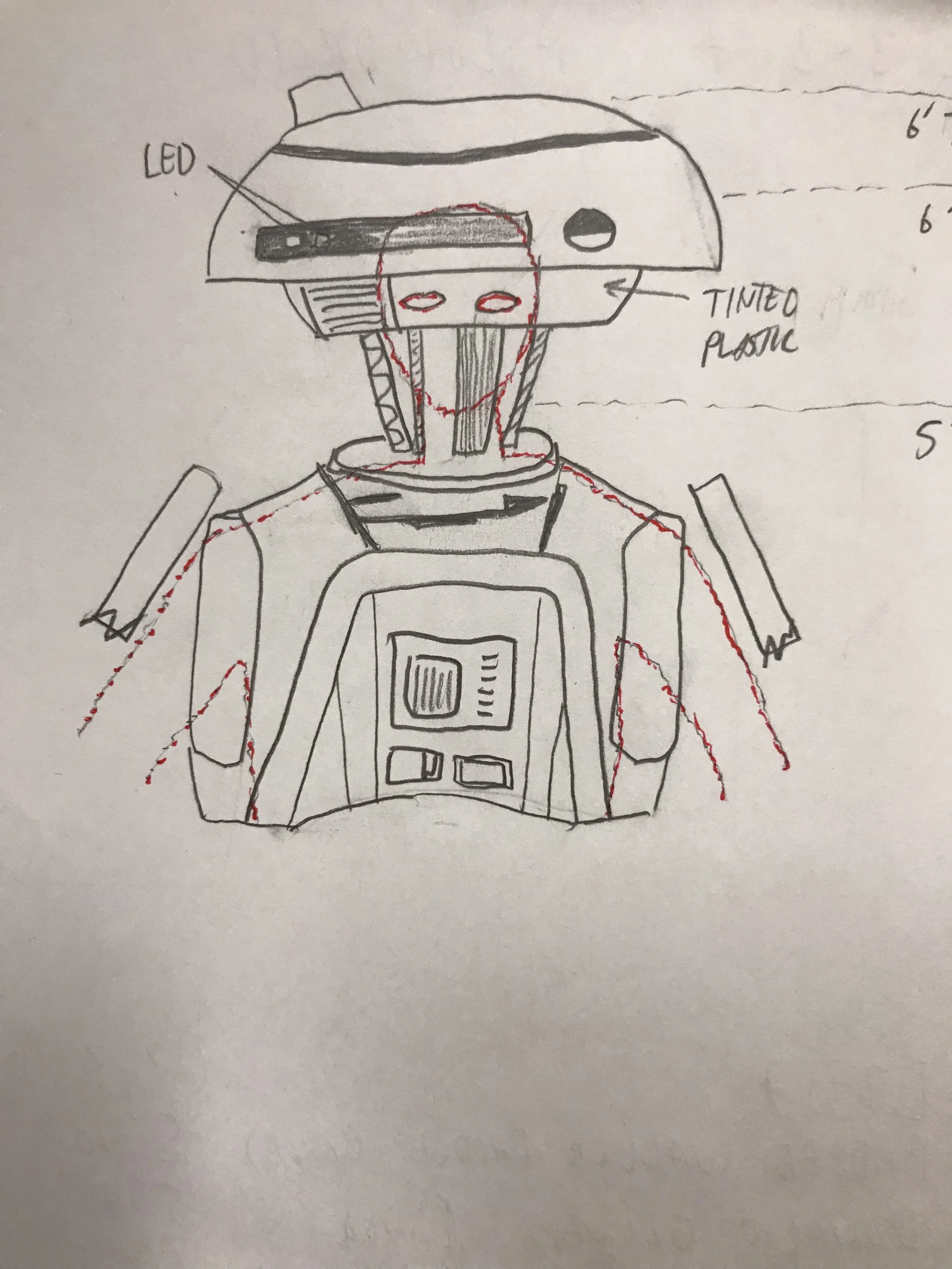 Initial concept for my body alignment inside L3. Hiding my head inside her neck and lower dome.