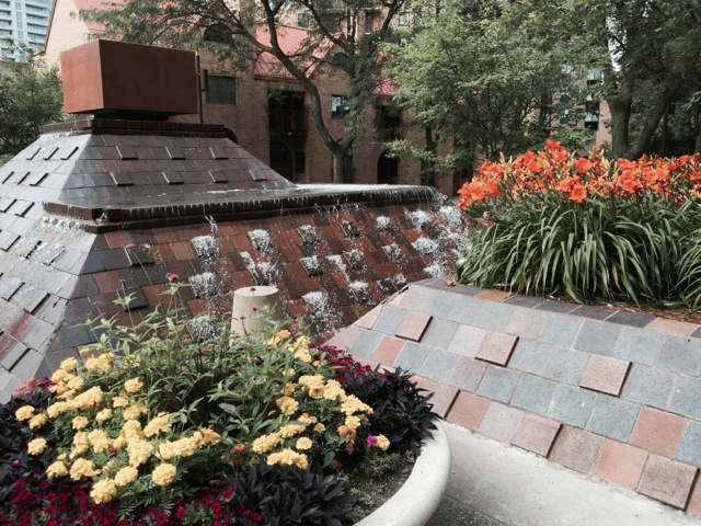 The refreshing fountains – and the glee of the children's voices and laughter...