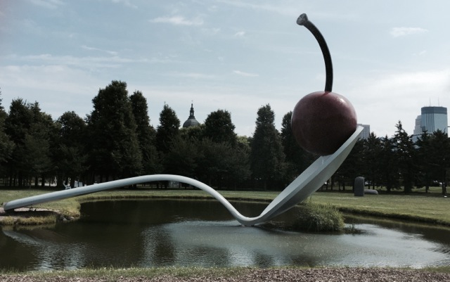 The sculpture garden...