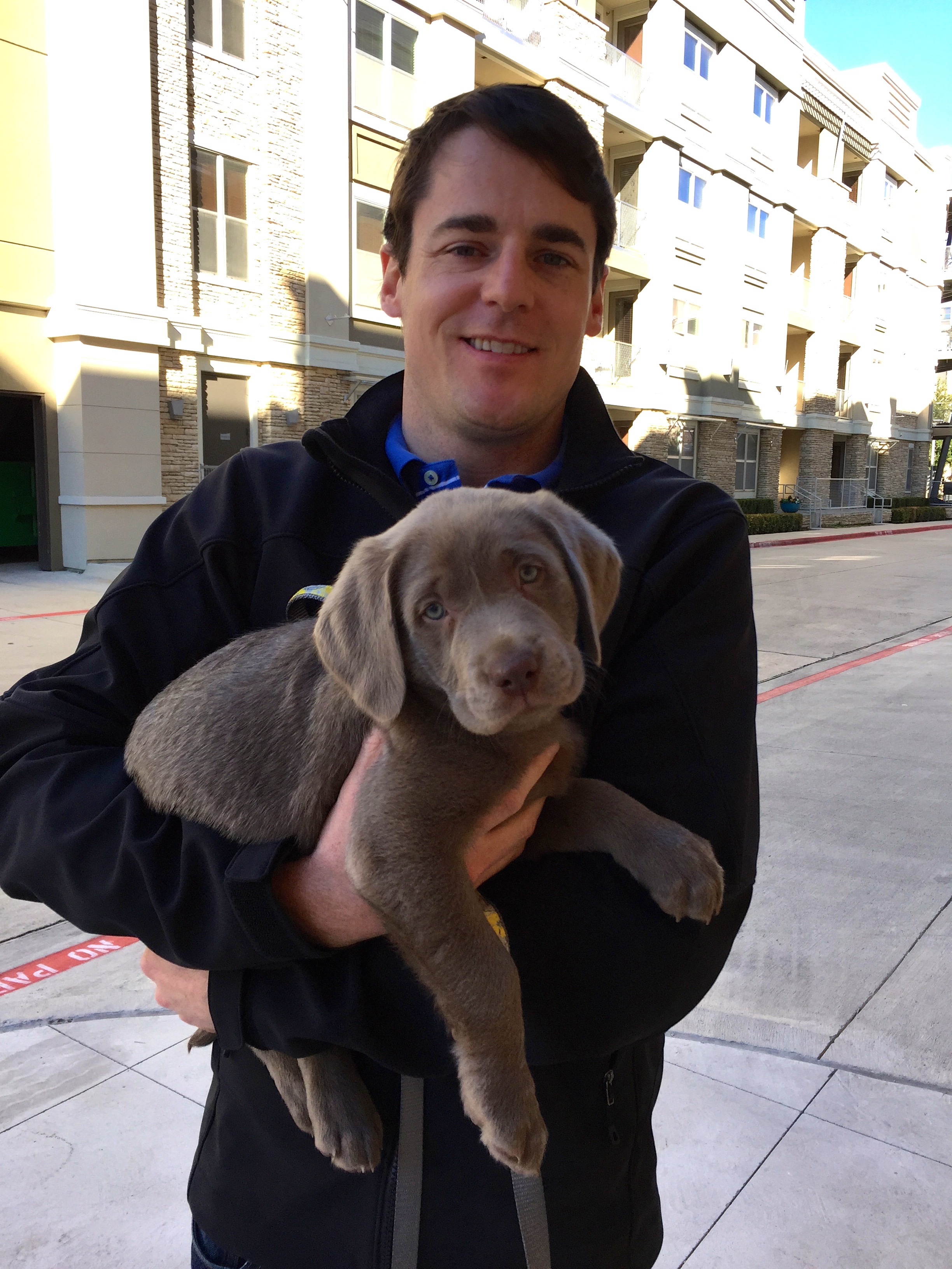  Justin and Sterling getting acquainted in Dallas. 