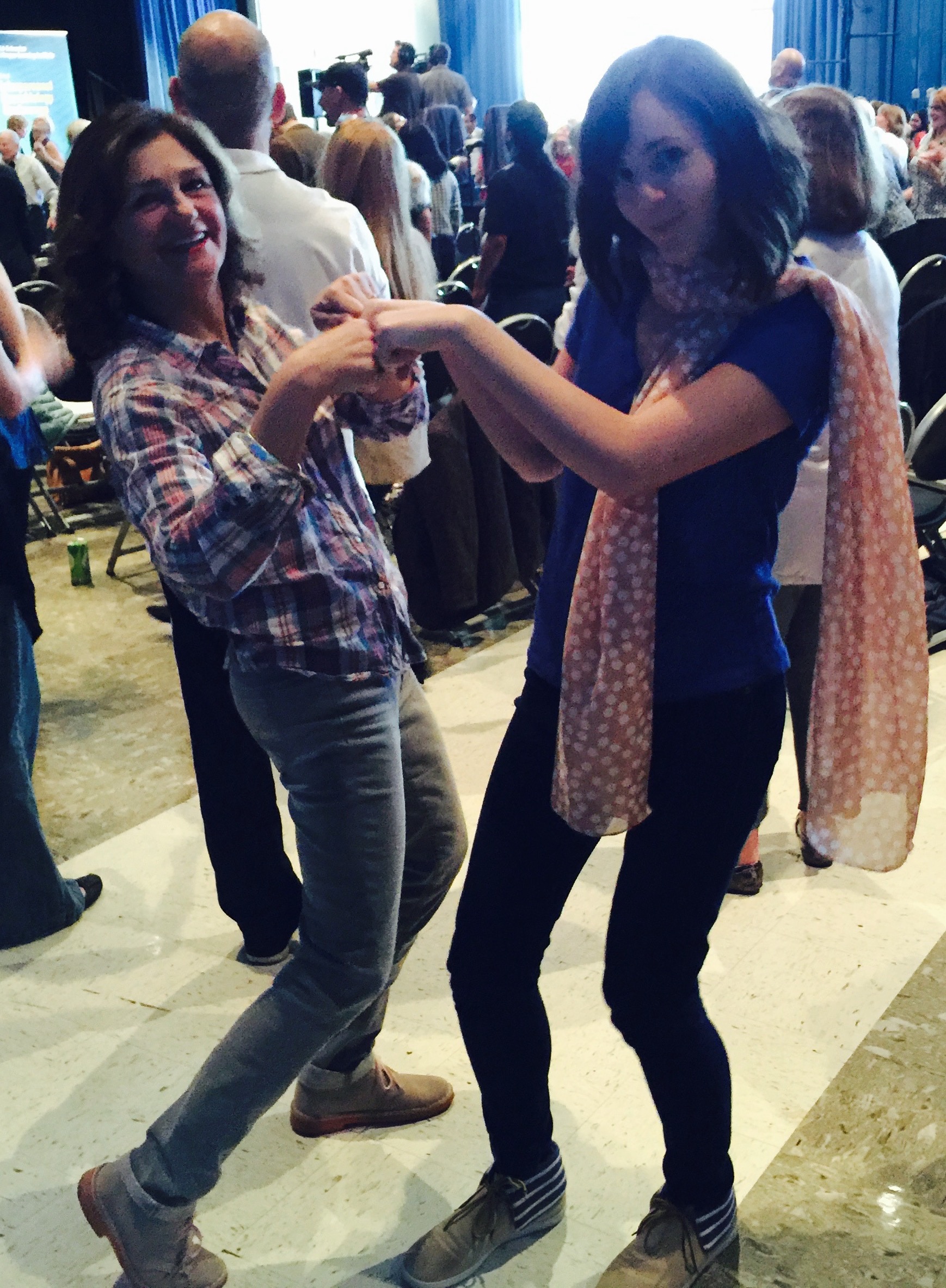  Dancing with Jill while Studying Neuroscience of Play, Creativity and Mindfulness with Daniel Siegel in LA, CA in March 