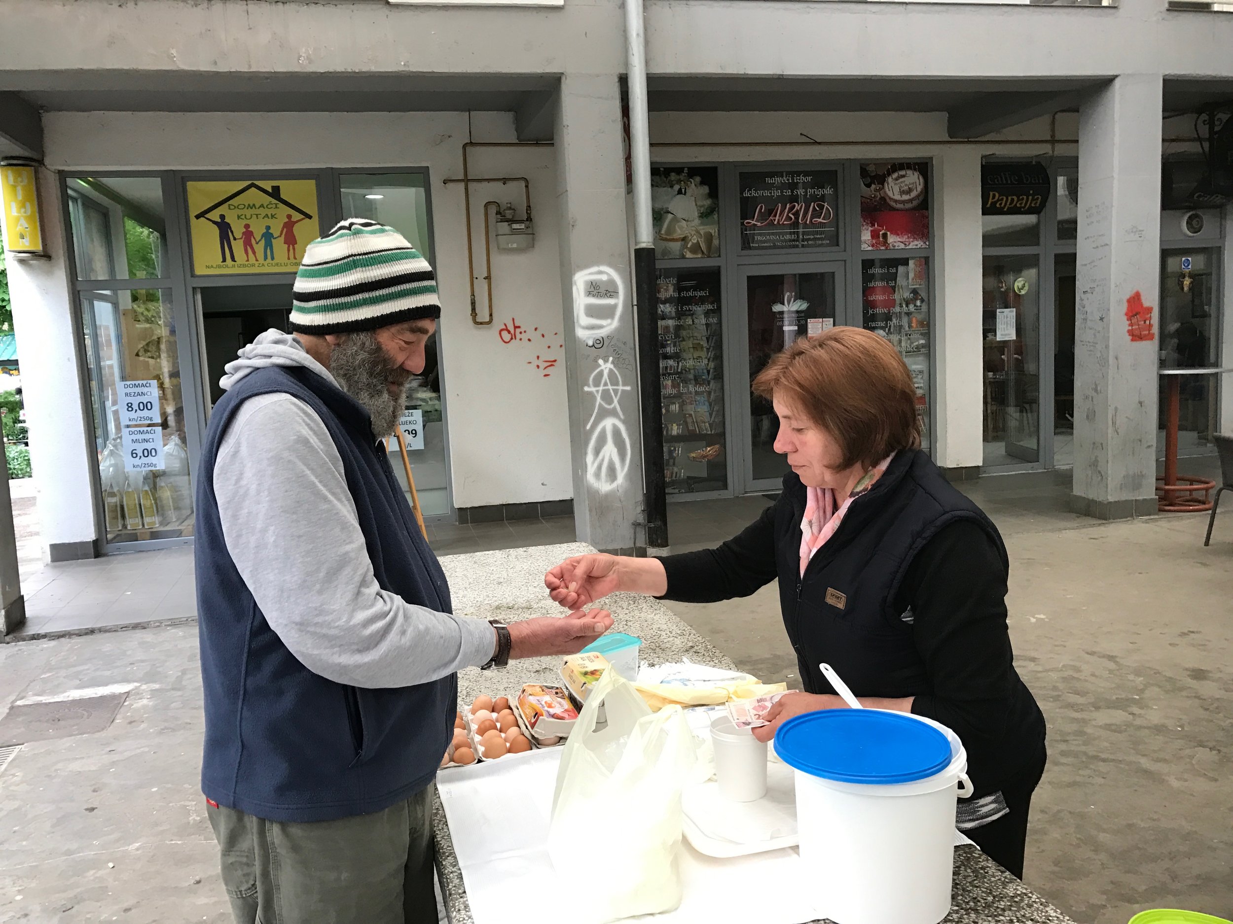 Buying dairy and eggs