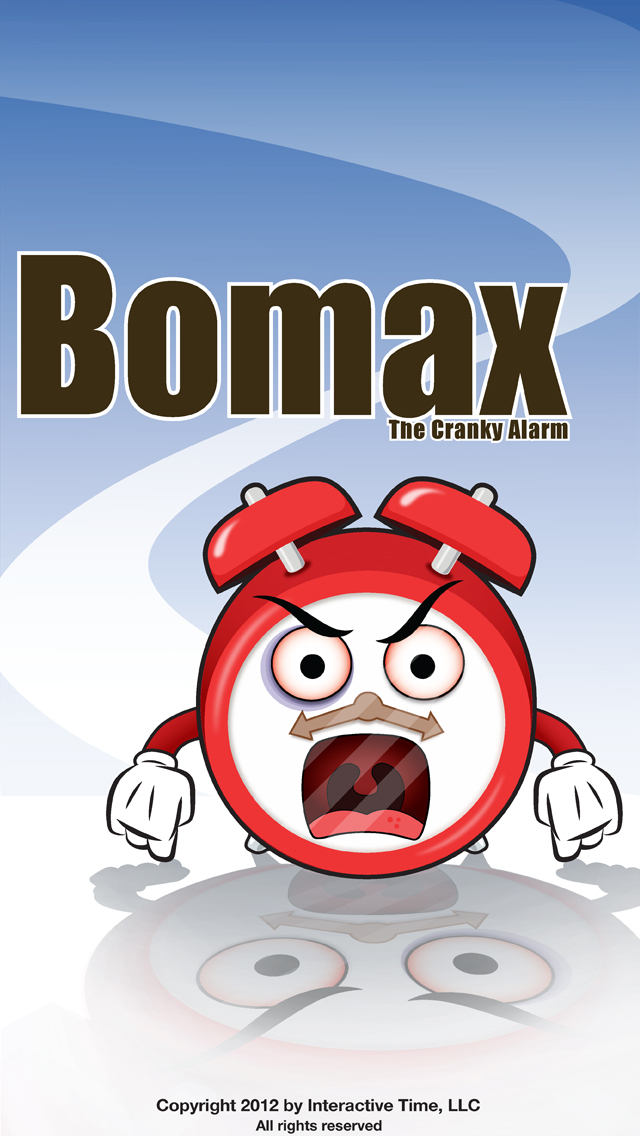 Bomax the Cranky Alarm splash screen