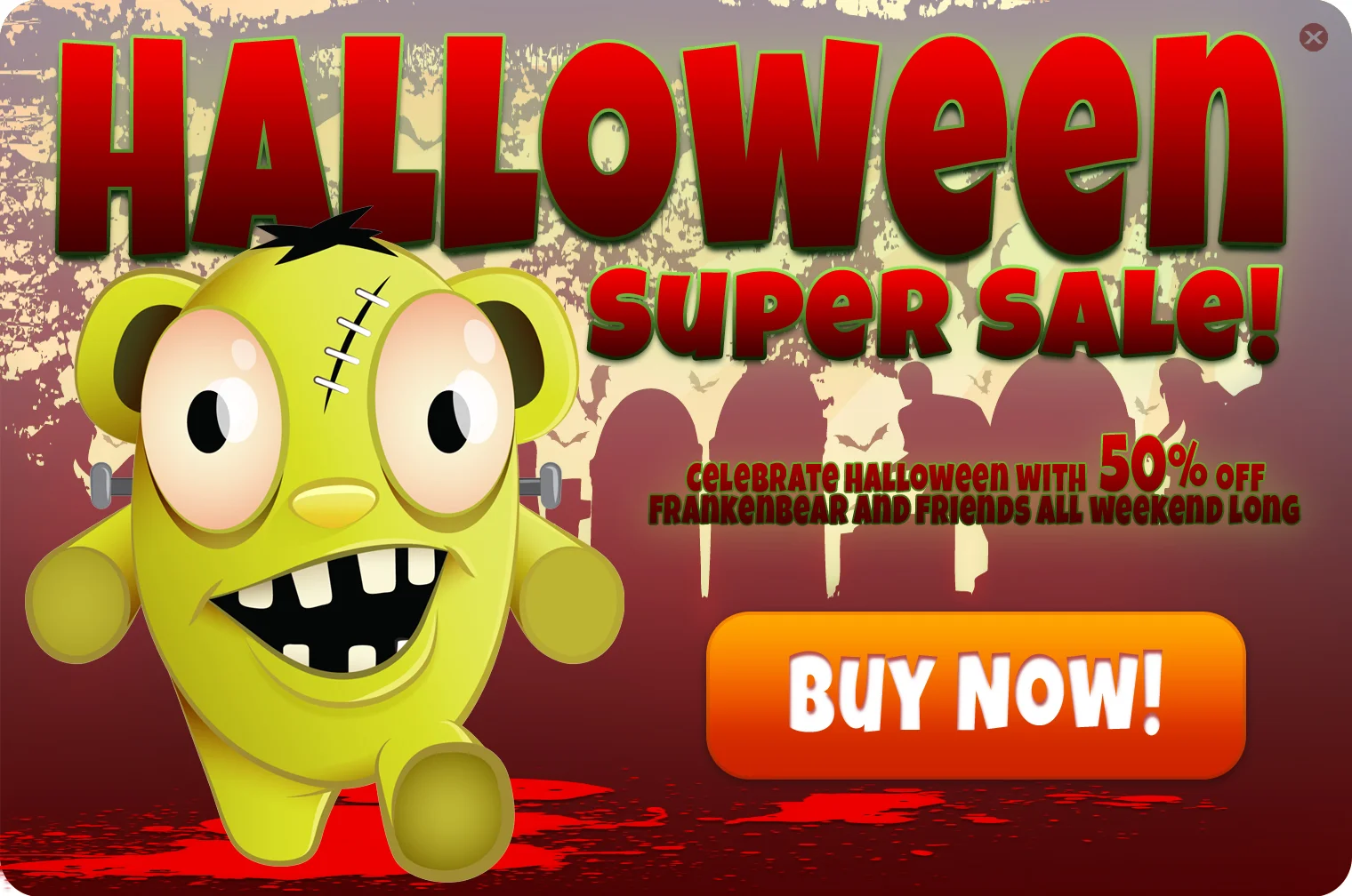 Halloween in app ad