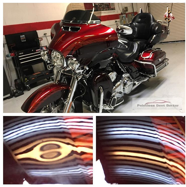 Harley Fender Dent Repair