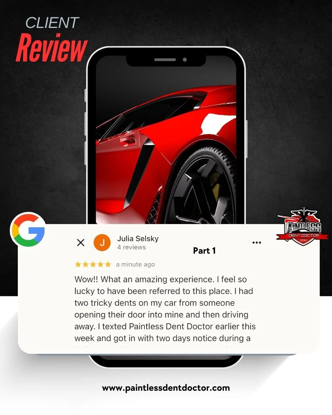 We live for these kind of reviews! 🙏🏽 #paintlessdentdoctor #google #review 

&mdash;&mdash;&mdash;&mdash;&mdash;&mdash;&mdash;&mdash;&mdash;&mdash;&mdash;&mdash;&mdash;&mdash;&mdash;&mdash;&mdash;&mdash;&mdash;&mdash;&mdash;&mdash;&mdash;
❤️ Like, 