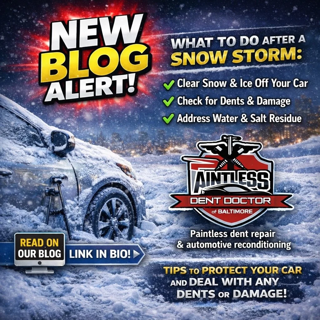 New Blog Alert ‼️ Winter storms don&rsquo;t just leave snow and ice behind&hellip; they leave hidden damage too. ❄️🚗

After the snow melts, take a close look at your vehicle:
&bull; Check for dents
&bull; Look for scratching
&bull; Inspect bumpers f