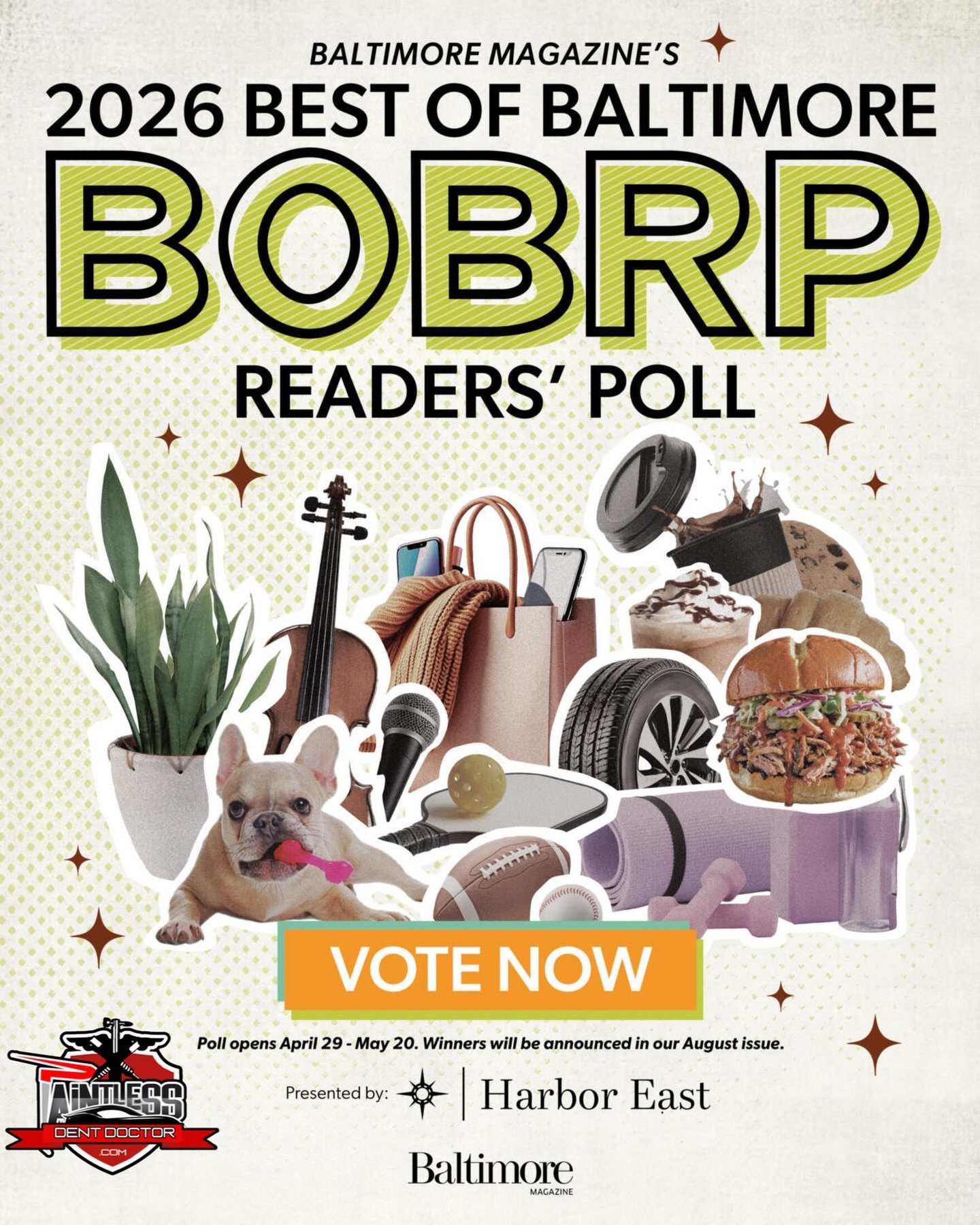 VOTE Paintless Dent Doctor in this years @baltmag BEST OF BALTIMORE magazine‼️ If you don&rsquo;t see our name, please write in/nominate us. Thank You!!! 🙏🏽

Directions: 

✅ Follow the link below

✅ Scroll to Automotive and then Auto Repair

✅ VOTE