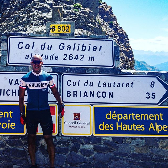 Made it to the top of #coldugalibier yesterday. One of the most beautiful rides I have ever done. In the second pic you can see the path we took coming up. &ccedil;'est tr&egrave;s magnificent. #letourdefrance comes through here  tomorrow trying to t