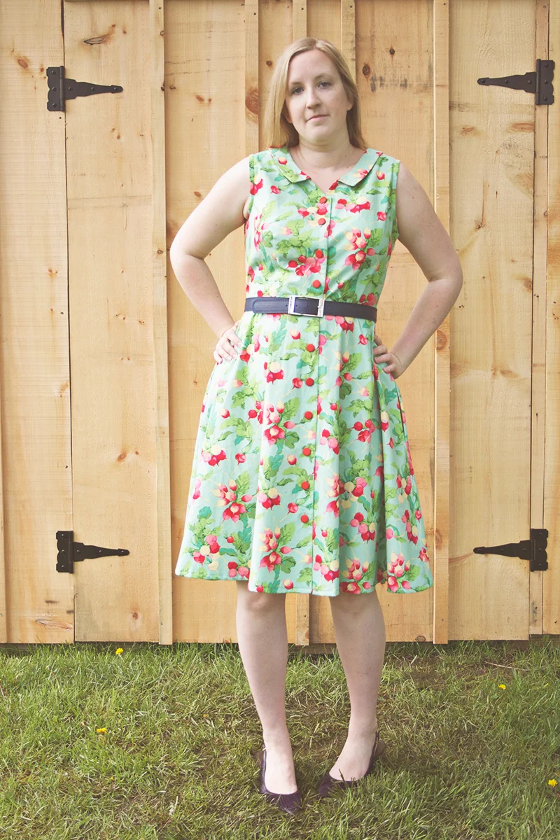 Not smiling (oops!) but this is the only pic where I pulled my hair back so you can see the cute collar!