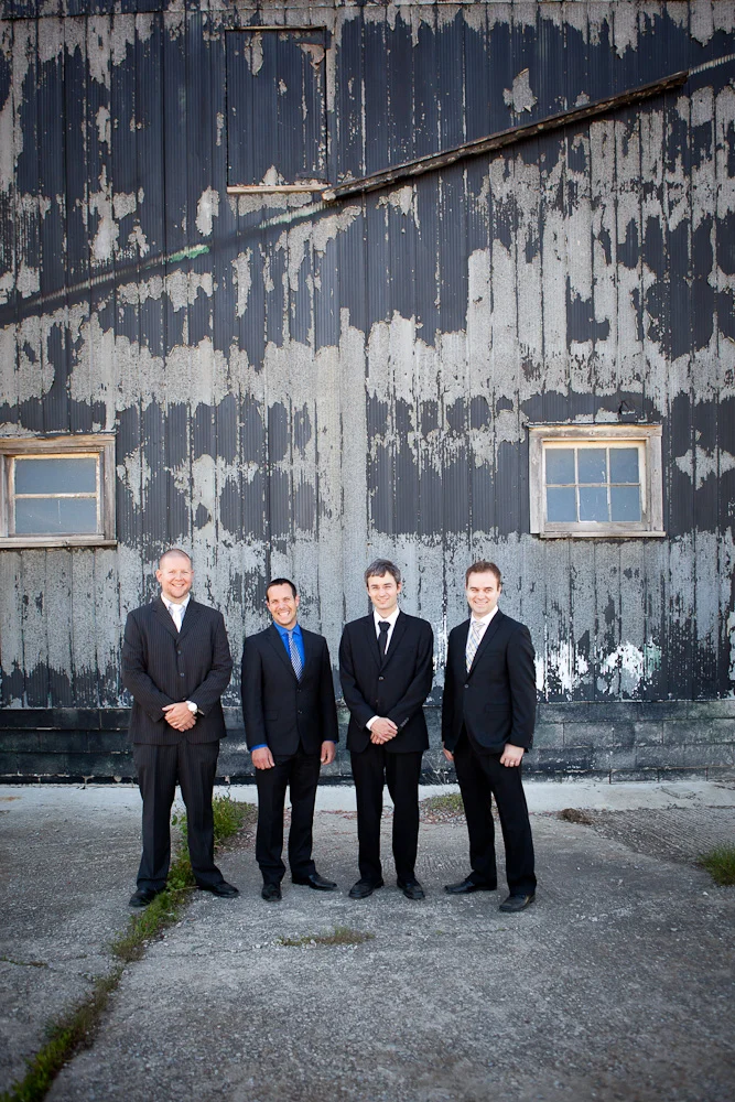 The guys... standing behind the barn you can see from our backyard.