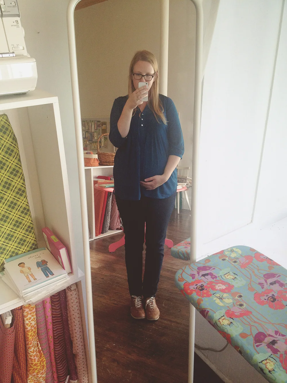 My 'bump' at 16.5 weeks into pregnancy.