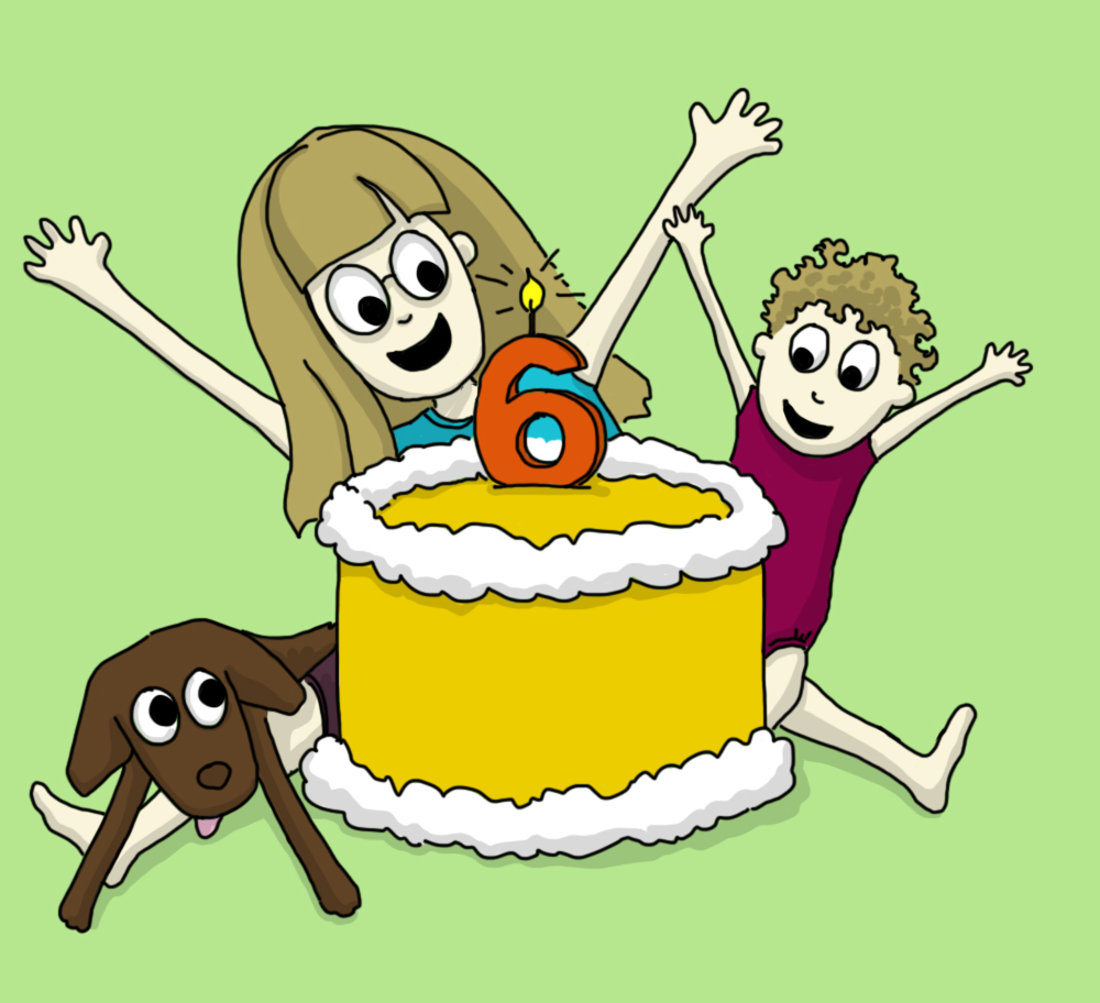 Illustrating this post for old times sake! I wish I really did have a yellow cake...