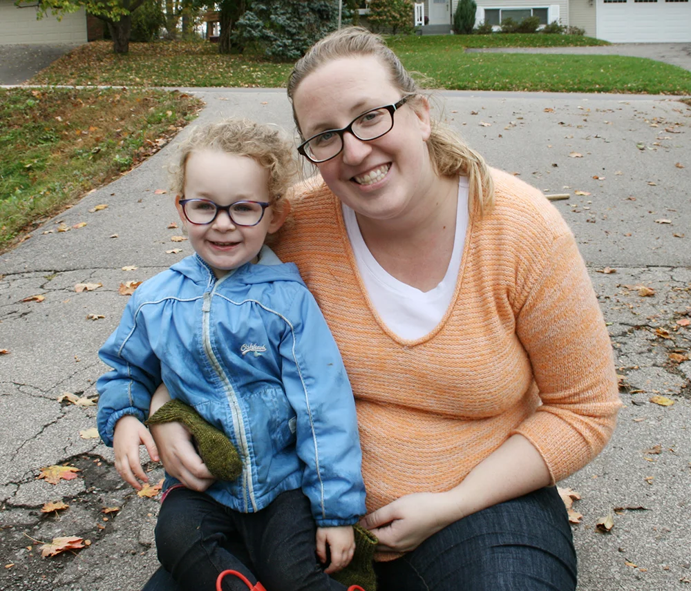 Me with two munchkins.