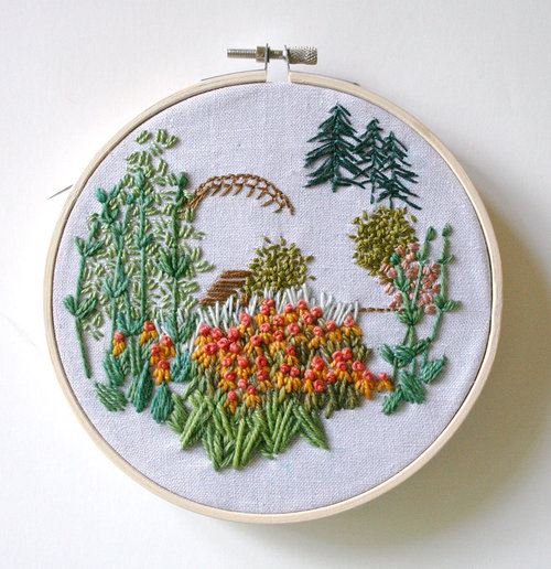 Tutorial: How to Embroider Freehand Landscape — Amanda Farquharson