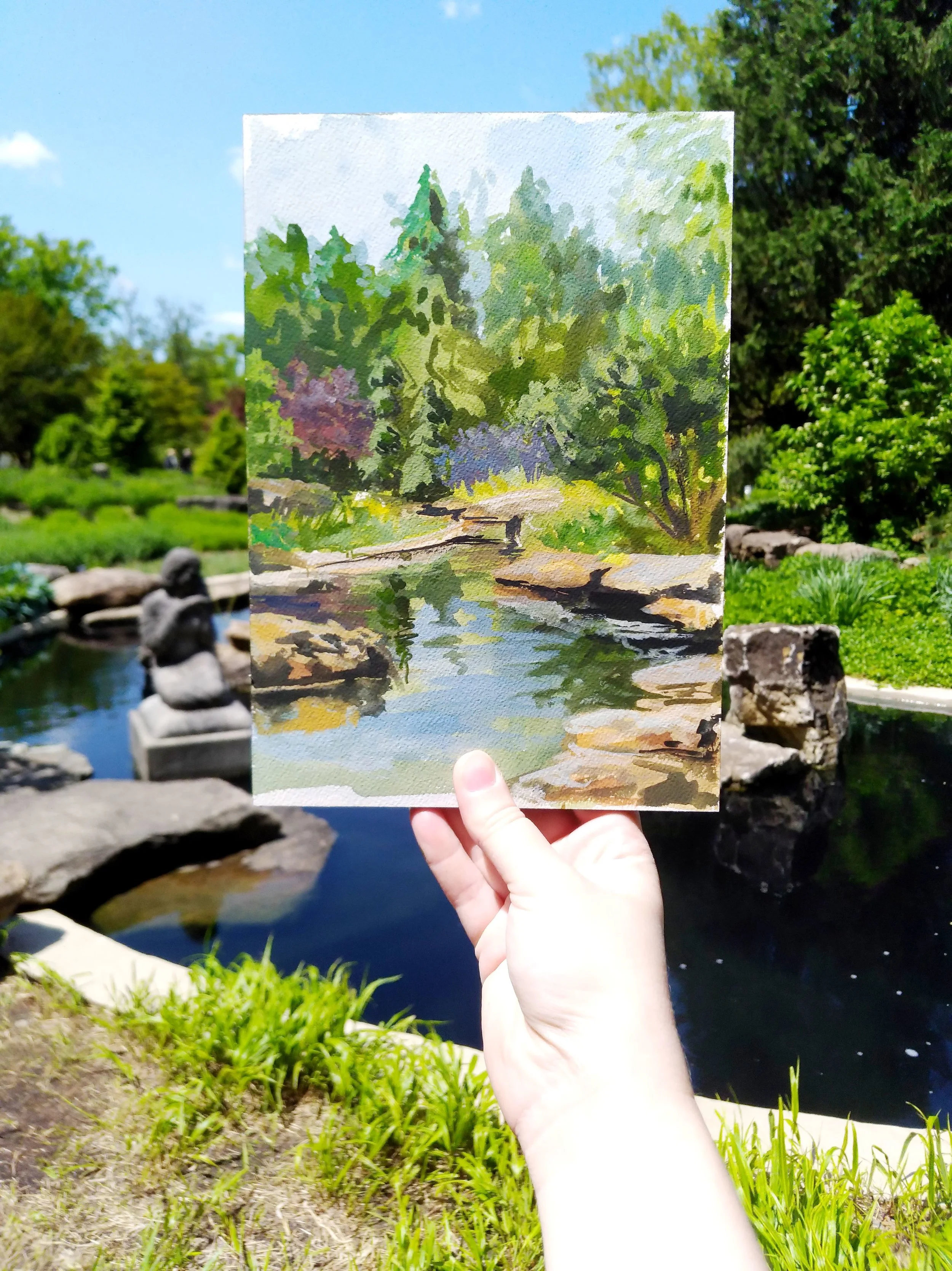 Rock Garden Study on location.