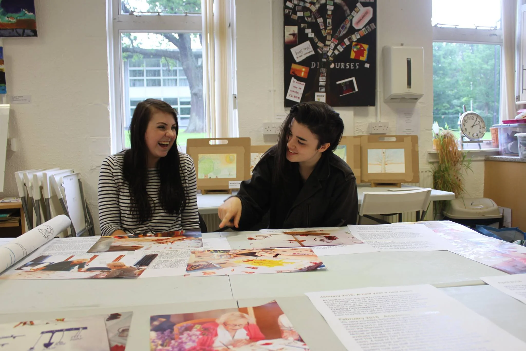 Students on work experience