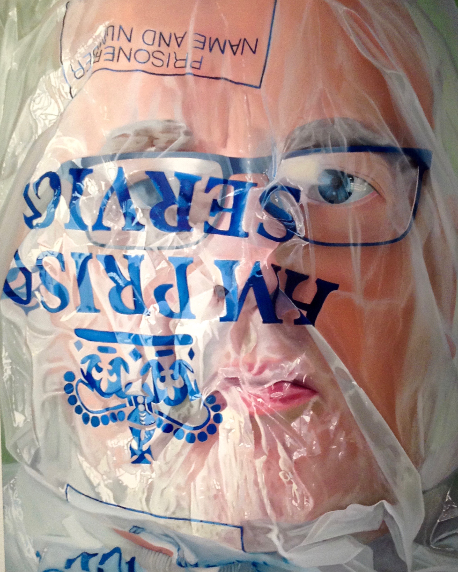 Portrait of Her Majesty the Queen (Comfort Blanket) Peter / HM Prison Dovegate / Oil on Canvas - Patrick Holmes Platinum Award for Themed category 'Comfort'