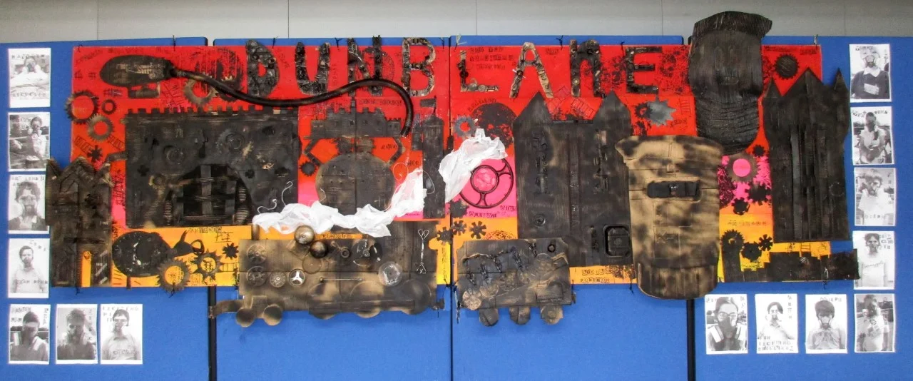 'Steampunk Village' by pupils from Dunblane High School transition 2016