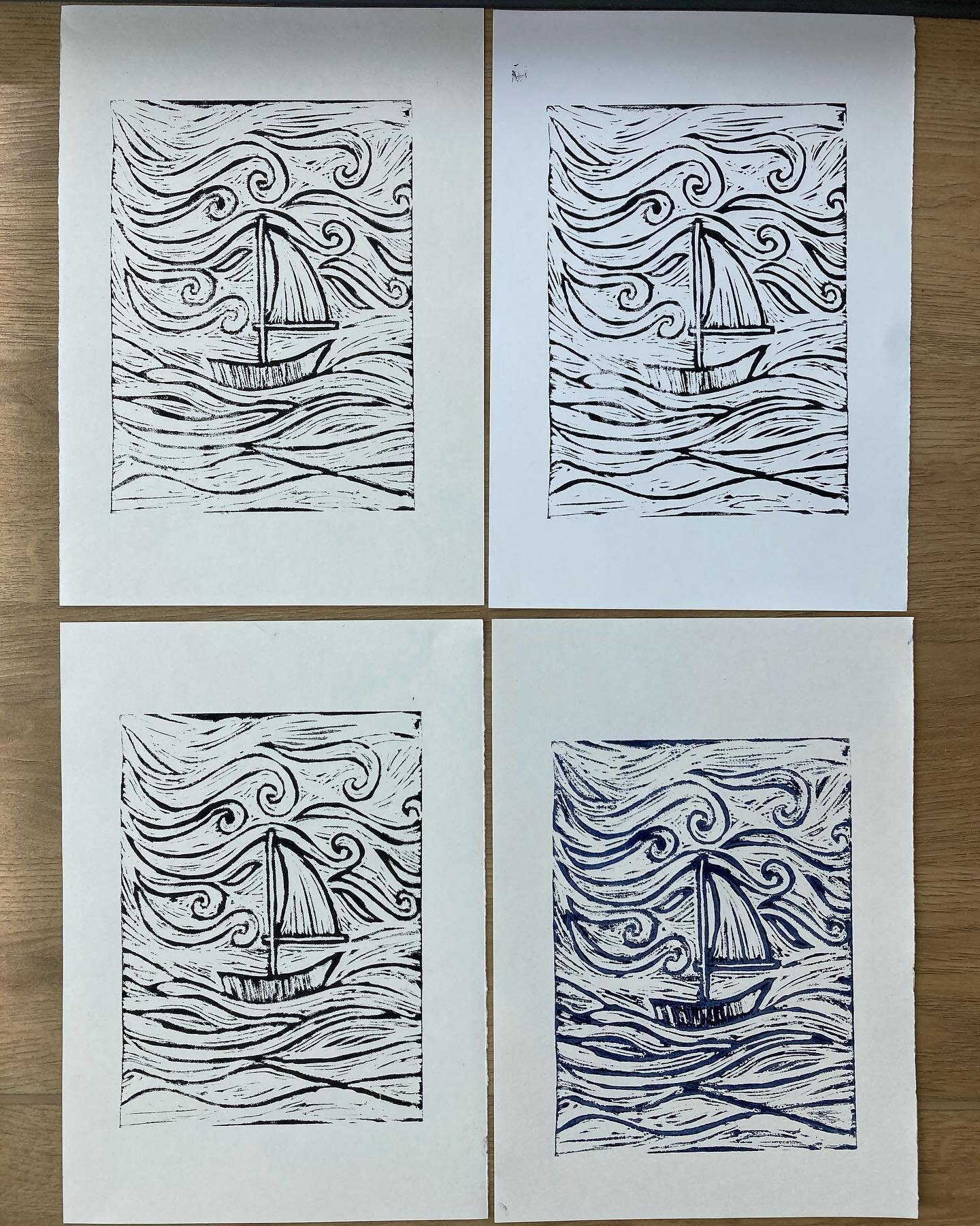 Lino prints by Clare✨